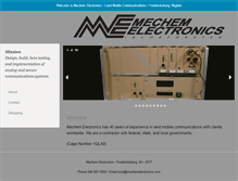 Tablet Screenshot of mechemelectronics.com